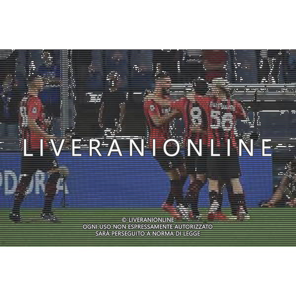 ¬© TVRG esultanza Milan dopo il gol dell\'1 a 0 Sampdoria vs Milan Campionato Serie A TIM - 1a giornata Genova 23-08-2021 Stadio Luigi Ferraris - Marassi foto Roberto Garavaglia/ag. Aldo Liverani sas / AGENZIA ALDO LIVERANI SAS