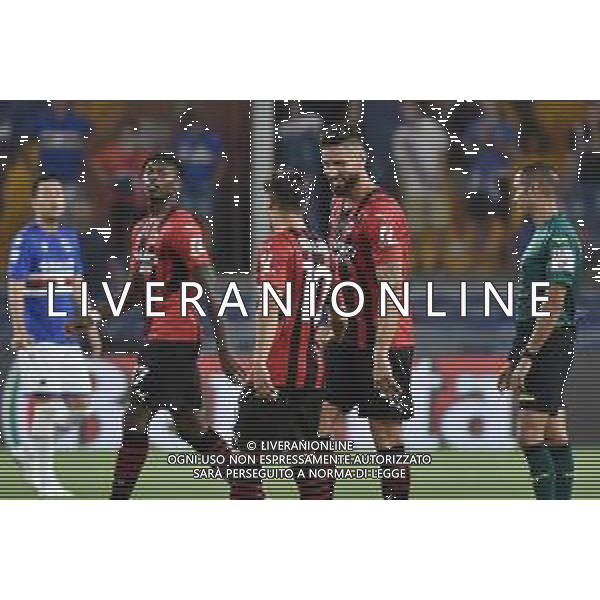 ¬© TVRG esultanza Milan dopo il gol dell\'1 a 0 Sampdoria vs Milan Campionato Serie A TIM - 1a giornata Genova 23-08-2021 Stadio Luigi Ferraris - Marassi foto Roberto Garavaglia/ag. Aldo Liverani sas / AGENZIA ALDO LIVERANI SAS