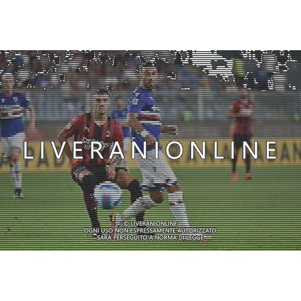 ¬© TVRG Fabio Quagliarella (Sampdoria) e sulla SX Rade Krunic (MIlan) Sampdoria vs Milan Campionato Serie A TIM - 1a giornata Genova 23-08-2021 Stadio Luigi Ferraris - Marassi foto Roberto Garavaglia/ag. Aldo Liverani sas / AGENZIA ALDO LIVERANI SAS