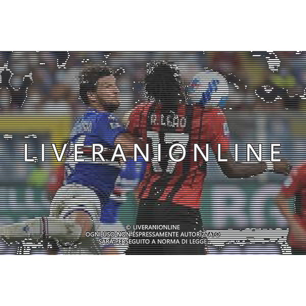 ¬© TVRG Bartosz Bereszynski (Sampdoria) e Rafel Leao (Milan) Sampdoria vs Milan Campionato Serie A TIM - 1a giornata Genova 23-08-2021 Stadio Luigi Ferraris - Marassi foto Roberto Garavaglia/ag. Aldo Liverani sas / AGENZIA ALDO LIVERANI SAS