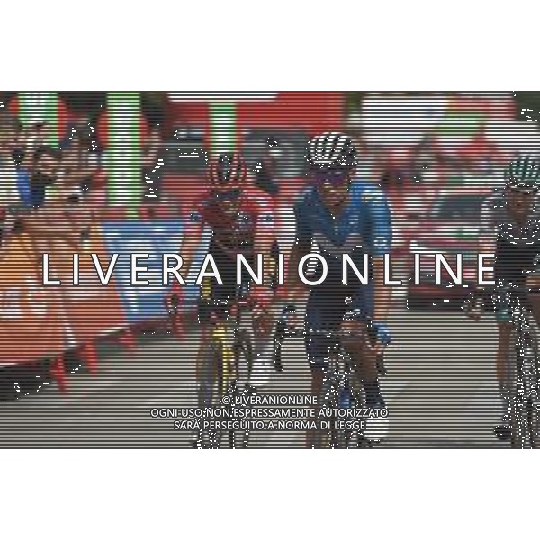 24-08-2021 Vuelta A Espana; Tappa 10 Roquetas De Mar - Rincon De La Victoria; 2021, Movistar; 2021, Jumbo - Visma; Mas, Enric; Roglic, Primoz; Rincon De La Victoria; ©SIROTTI /AGENZIA ALDO LIVERANI SAS