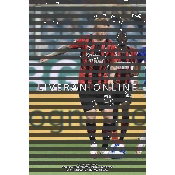 © TVRG Simon Kjaer (Milan) Sampdoria vs Milan Campionato Serie A TIM - 1a giornata Genova 23-08-2021 Stadio Luigi Ferraris - Marassi foto Roberto Garavaglia/ag. Aldo Liverani sas