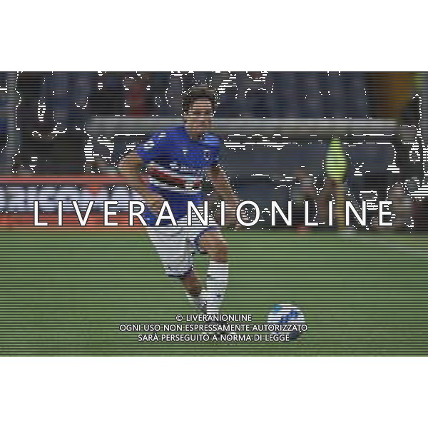 © TVRG Tommaso Augello (Sampdoria) Sampdoria vs Milan Campionato Serie A TIM - 1a giornata Genova 23-08-2021 Stadio Luigi Ferraris - Marassi foto Roberto Garavaglia/ag. Aldo Liverani sas
