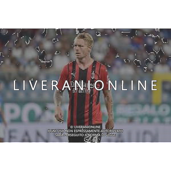 © TVRG Simon Kjaer (Milan) Sampdoria vs Milan Campionato Serie A TIM - 1a giornata Genova 23-08-2021 Stadio Luigi Ferraris - Marassi foto Roberto Garavaglia/ag. Aldo Liverani sas