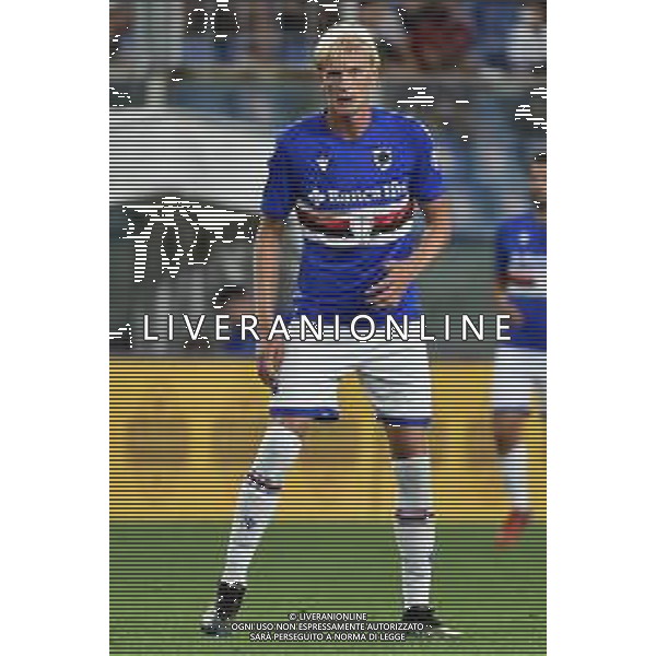 © TVRG Morten Thorsby (Sampdoria) Sampdoria vs Milan Campionato Serie A TIM - 1a giornata Genova 23-08-2021 Stadio Luigi Ferraris - Marassi foto Roberto Garavaglia/ag. Aldo Liverani sas