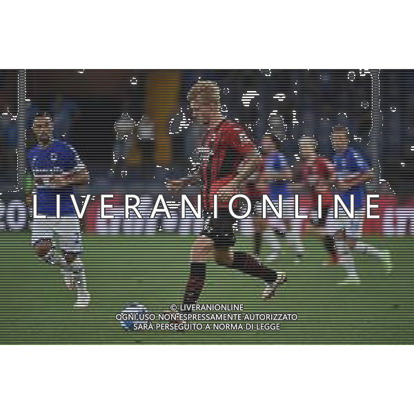 © TVRG Simon Kjaer (Milan) Sampdoria vs Milan Campionato Serie A TIM - 1a giornata Genova 23-08-2021 Stadio Luigi Ferraris - Marassi foto Roberto Garavaglia/ag. Aldo Liverani sas