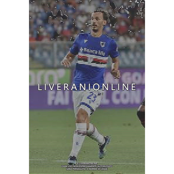 © TVRG Manolo Gabbiadini (Sampdoria) Sampdoria vs Milan Campionato Serie A TIM - 1a giornata Genova 23-08-2021 Stadio Luigi Ferraris - Marassi foto Roberto Garavaglia/ag. Aldo Liverani sas