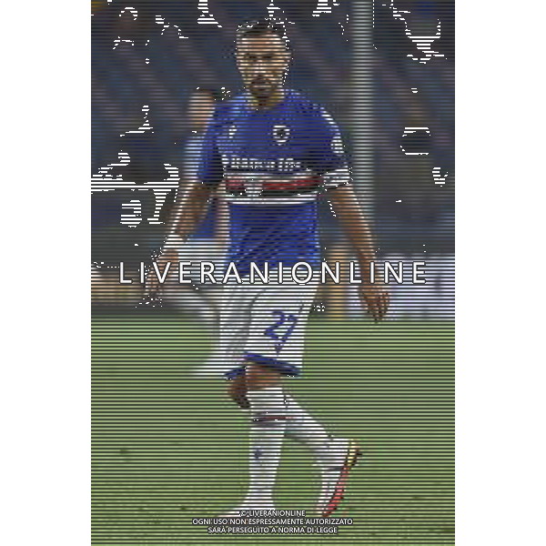 © TVRG Fabio Quagliarella (Sampdoria) Sampdoria vs Milan Campionato Serie A TIM - 1a giornata Genova 23-08-2021 Stadio Luigi Ferraris - Marassi foto Roberto Garavaglia/ag. Aldo Liverani sas