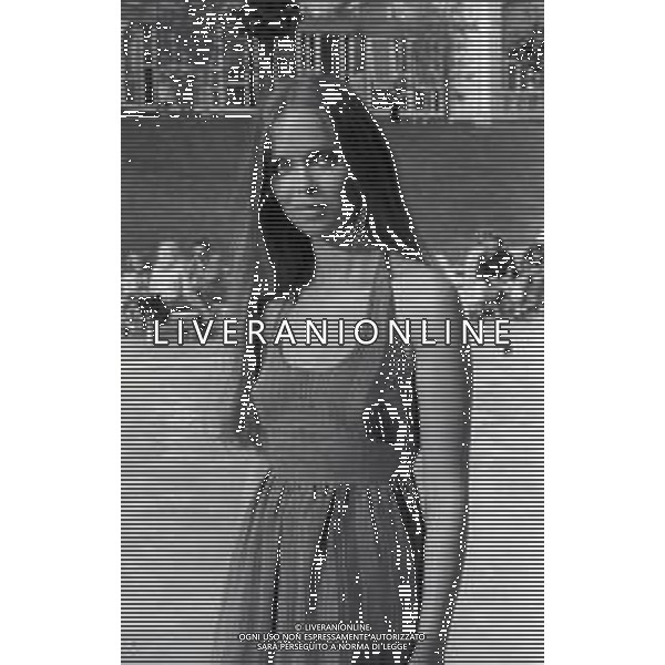 RETROSPETTIVA BARBARA BACH ATTRICE NELLA FOTO BARBARA BACH NELL\'ANNO 1972 A SAINT VINCENT AG ALDO LIVERANI SAS