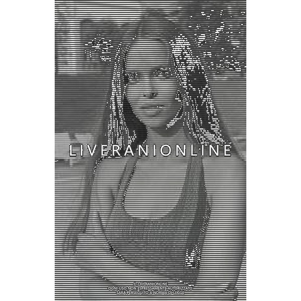 RETROSPETTIVA BARBARA BACH ATTRICE NELLA FOTO BARBARA BACH NELL\'ANNO 1972 A SAINT VINCENT AG ALDO LIVERANI SAS