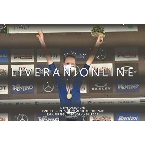 ¬© TVRG Sara Cortinovis (Italia) 3a classificata specialita\' Cross Country - gara femminile juniores UCI MTB World Championships 2021 Campionati del Mondo di Mountain Bike 25-29 agosto 2021 Val di Sole Daolasa di Commezzadura (TN) Centro sportivo BikeLand 26 agosto 2021 foto Roberto Garavaglia/ag. Aldo Liverani sas/ AGENZIA ALDO LIVERANI SAS