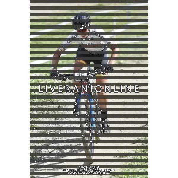 ¬© TVRG Lucia Gomez Andreu (Spagna) specialita\' Cross Country - gara Team Relay UCI MTB World Championships 2021 Campionati del Mondo di Mountain Bike 25-29 agosto 2021 Val di Sole Daolasa di Commezzadura (TN) Centro sportivo BikeLand 25 agosto 2021 foto Roberto Garavaglia/ag. Aldo Liverani sas/ AGENZIA ALDO LIVERANI SAS