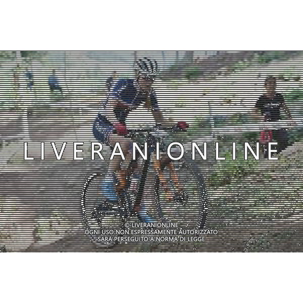¬© TVRG Line Burquier (Francia) specialita\' Cross Country - gara Team Relay UCI MTB World Championships 2021 Campionati del Mondo di Mountain Bike 25-29 agosto 2021 Val di Sole Daolasa di Commezzadura (TN) Centro sportivo BikeLand 25 agosto 2021 foto Roberto Garavaglia/ag. Aldo Liverani sas/ AGENZIA ALDO LIVERANI SAS