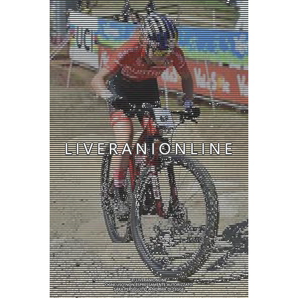 ¬© TVRG Laura Stigger (Austria) specialita\' Cross Country - gara Team Relay UCI MTB World Championships 2021 Campionati del Mondo di Mountain Bike 25-29 agosto 2021 Val di Sole Daolasa di Commezzadura (TN) Centro sportivo BikeLand 25 agosto 2021 foto Roberto Garavaglia/ag. Aldo Liverani sas/ AGENZIA ALDO LIVERANI SAS