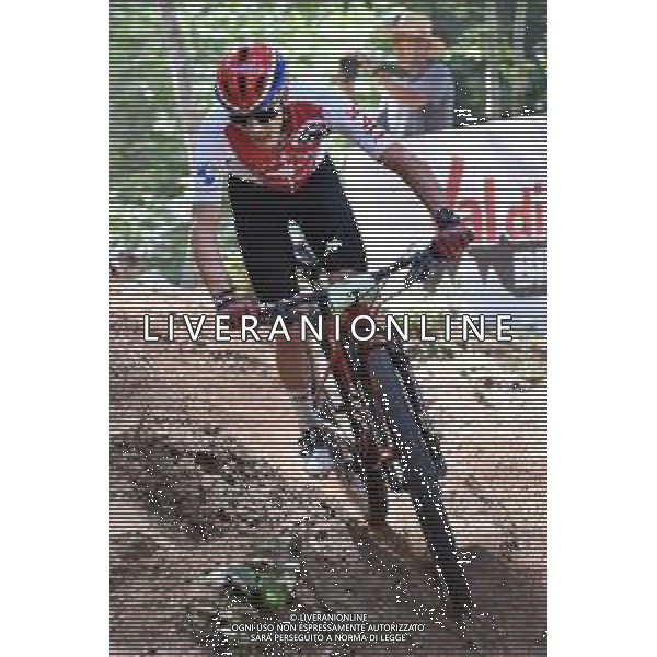 ¬© TVRG Nils Aebersold (Svizzera) specialita\' Cross Country - gara maschile juniores UCI MTB World Championships 2021 Campionati del Mondo di Mountain Bike 25-29 agosto 2021 Val di Sole Daolasa di Commezzadura (TN) Centro sportivo BikeLand 26 agosto 2021 foto Roberto Garavaglia/ag. Aldo Liverani sas/ AGENZIA ALDO LIVERANI SAS