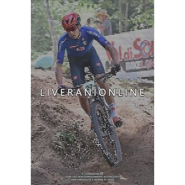 ¬© TVRG Yannick Parisi (Italia) specialita\' Cross Country - gara maschile juniores UCI MTB World Championships 2021 Campionati del Mondo di Mountain Bike 25-29 agosto 2021 Val di Sole Daolasa di Commezzadura (TN) Centro sportivo BikeLand 26 agosto 2021 foto Roberto Garavaglia/ag. Aldo Liverani sas/ AGENZIA ALDO LIVERANI SAS