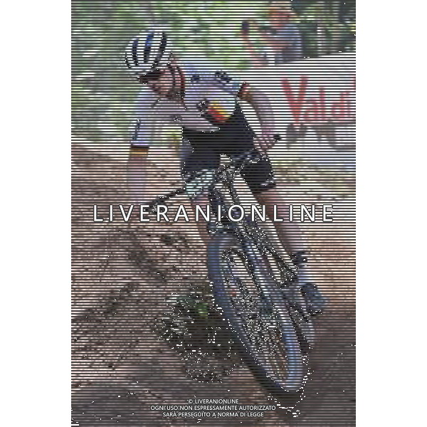 © TVRG Lars Graeter (Germania) specialita\' Cross Country - gara maschile juniores UCI MTB World Championships 2021 Campionati del Mondo di Mountain Bike 25-29 agosto 2021 Val di Sole Daolasa di Commezzadura (TN) Centro sportivo BikeLand 26 agosto 2021 foto Roberto Garavaglia/ag. Aldo Liverani sas/ AGENZIA ALDO LIVERANI SAS