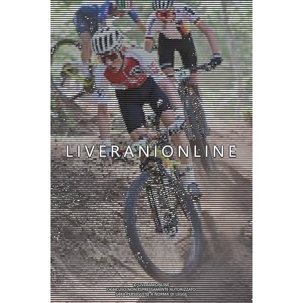 ¬© TVRG Maxime Lhomme (Svizzera) specialita\' Cross Country - gara maschile juniores UCI MTB World Championships 2021 Campionati del Mondo di Mountain Bike 25-29 agosto 2021 Val di Sole Daolasa di Commezzadura (TN) Centro sportivo BikeLand 26 agosto 2021 foto Roberto Garavaglia/ag. Aldo Liverani sas/ AGENZIA ALDO LIVERANI SAS