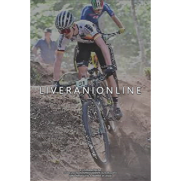 ¬© TVRG Ben Schweizer (Germania) specialita\' Cross Country - gara maschile juniores UCI MTB World Championships 2021 Campionati del Mondo di Mountain Bike 25-29 agosto 2021 Val di Sole Daolasa di Commezzadura (TN) Centro sportivo BikeLand 26 agosto 2021 foto Roberto Garavaglia/ag. Aldo Liverani sas/ AGENZIA ALDO LIVERANI SAS
