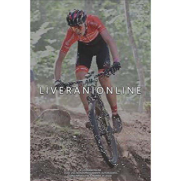¬© TVRG Julius Scherrer (Austria) specialita\' Cross Country - gara maschile juniores UCI MTB World Championships 2021 Campionati del Mondo di Mountain Bike 25-29 agosto 2021 Val di Sole Daolasa di Commezzadura (TN) Centro sportivo BikeLand 26 agosto 2021 foto Roberto Garavaglia/ag. Aldo Liverani sas/ AGENZIA ALDO LIVERANI SAS