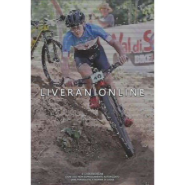 © TVRG Zorak Paille (Canada) specialita\' Cross Country - gara maschile juniores UCI MTB World Championships 2021 Campionati del Mondo di Mountain Bike 25-29 agosto 2021 Val di Sole Daolasa di Commezzadura (TN) Centro sportivo BikeLand 26 agosto 2021 foto Roberto Garavaglia/ag. Aldo Liverani sas/ AGENZIA ALDO LIVERANI SAS