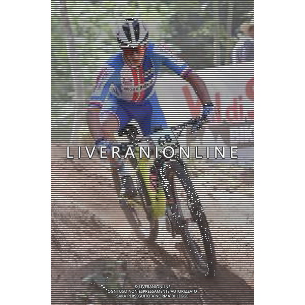 © TVRG Vaclav Veverka (Repubblica Ceca) specialita\' Cross Country - gara maschile juniores UCI MTB World Championships 2021 Campionati del Mondo di Mountain Bike 25-29 agosto 2021 Val di Sole Daolasa di Commezzadura (TN) Centro sportivo BikeLand 26 agosto 2021 foto Roberto Garavaglia/ag. Aldo Liverani sas/ AGENZIA ALDO LIVERANI SAS