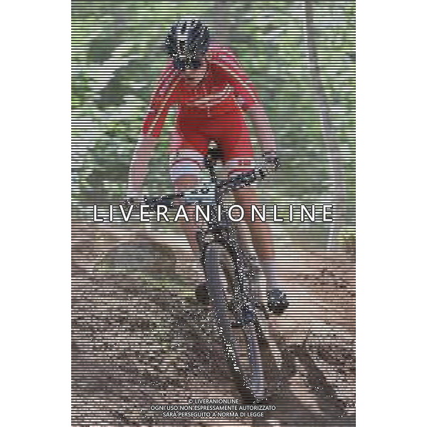 ¬© TVRG Kristian Andersen (Danimarca) specialita\' Cross Country - gara maschile juniores UCI MTB World Championships 2021 Campionati del Mondo di Mountain Bike 25-29 agosto 2021 Val di Sole Daolasa di Commezzadura (TN) Centro sportivo BikeLand 26 agosto 2021 foto Roberto Garavaglia/ag. Aldo Liverani sas/ AGENZIA ALDO LIVERANI SAS