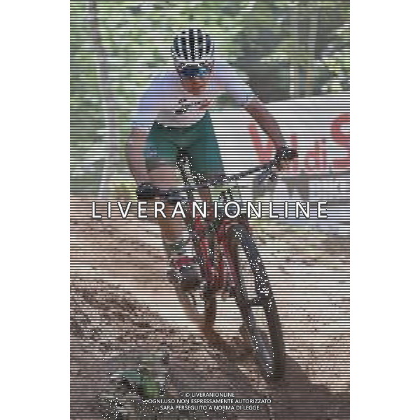 © TVRG Elias David Rico Barraza (Messico) specialita\' Cross Country - gara maschile juniores UCI MTB World Championships 2021 Campionati del Mondo di Mountain Bike 25-29 agosto 2021 Val di Sole Daolasa di Commezzadura (TN) Centro sportivo BikeLand 26 agosto 2021 foto Roberto Garavaglia/ag. Aldo Liverani sas/ AGENZIA ALDO LIVERANI SAS