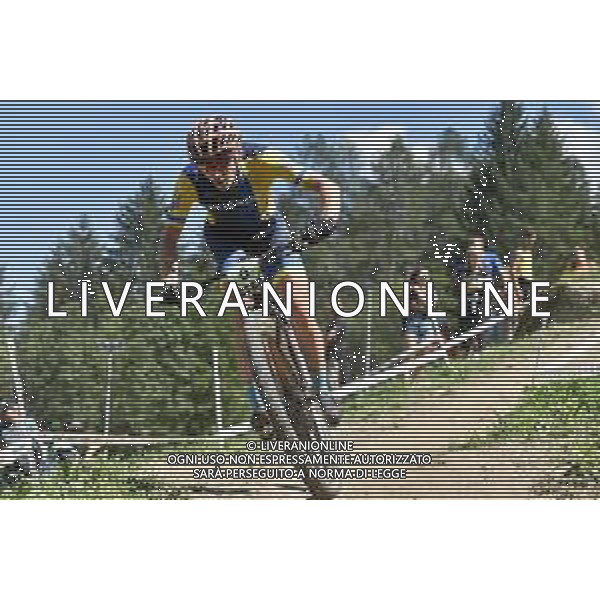 © TVRG Oleksandr Hudyma (Ucraina) specialita\' Cross Country - gara maschile juniores UCI MTB World Championships 2021 Campionati del Mondo di Mountain Bike 25-29 agosto 2021 Val di Sole Daolasa di Commezzadura (TN) Centro sportivo BikeLand 26 agosto 2021 foto Roberto Garavaglia/ag. Aldo Liverani sas/ AGENZIA ALDO LIVERANI SAS