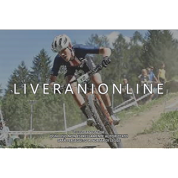 © TVRG Brayden Johnson (Stati Uniti) specialita\' Cross Country - gara maschile juniores UCI MTB World Championships 2021 Campionati del Mondo di Mountain Bike 25-29 agosto 2021 Val di Sole Daolasa di Commezzadura (TN) Centro sportivo BikeLand 26 agosto 2021 foto Roberto Garavaglia/ag. Aldo Liverani sas/ AGENZIA ALDO LIVERANI SAS