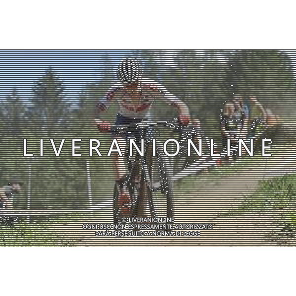 ¬© TVRG Corran Carrick-Anderson (Gran Bretagna) specialita\' Cross Country - gara maschile juniores UCI MTB World Championships 2021 Campionati del Mondo di Mountain Bike 25-29 agosto 2021 Val di Sole Daolasa di Commezzadura (TN) Centro sportivo BikeLand 26 agosto 2021 foto Roberto Garavaglia/ag. Aldo Liverani sas/ AGENZIA ALDO LIVERANI SAS
