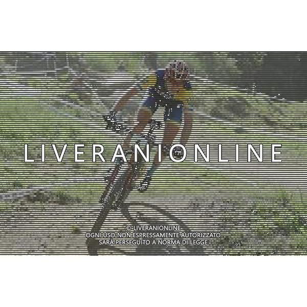¬© TVRG Oleksandr Hudyma (Ucraina) specialita\' Cross Country - gara maschile juniores UCI MTB World Championships 2021 Campionati del Mondo di Mountain Bike 25-29 agosto 2021 Val di Sole Daolasa di Commezzadura (TN) Centro sportivo BikeLand 26 agosto 2021 foto Roberto Garavaglia/ag. Aldo Liverani sas/ AGENZIA ALDO LIVERANI SAS