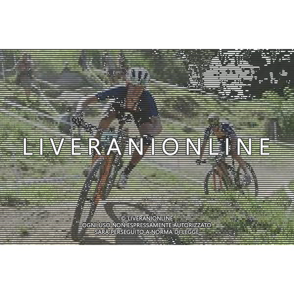 ¬© TVRG Brayden Jhonson (Stati Uniti) specialita\' Cross Country - gara maschile juniores UCI MTB World Championships 2021 Campionati del Mondo di Mountain Bike 25-29 agosto 2021 Val di Sole Daolasa di Commezzadura (TN) Centro sportivo BikeLand 26 agosto 2021 foto Roberto Garavaglia/ag. Aldo Liverani sas/ AGENZIA ALDO LIVERANI SAS