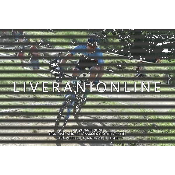 ¬© TVRG Owen Clark (Canada) specialita\' Cross Country - gara maschile juniores UCI MTB World Championships 2021 Campionati del Mondo di Mountain Bike 25-29 agosto 2021 Val di Sole Daolasa di Commezzadura (TN) Centro sportivo BikeLand 26 agosto 2021 foto Roberto Garavaglia/ag. Aldo Liverani sas/ AGENZIA ALDO LIVERANI SAS