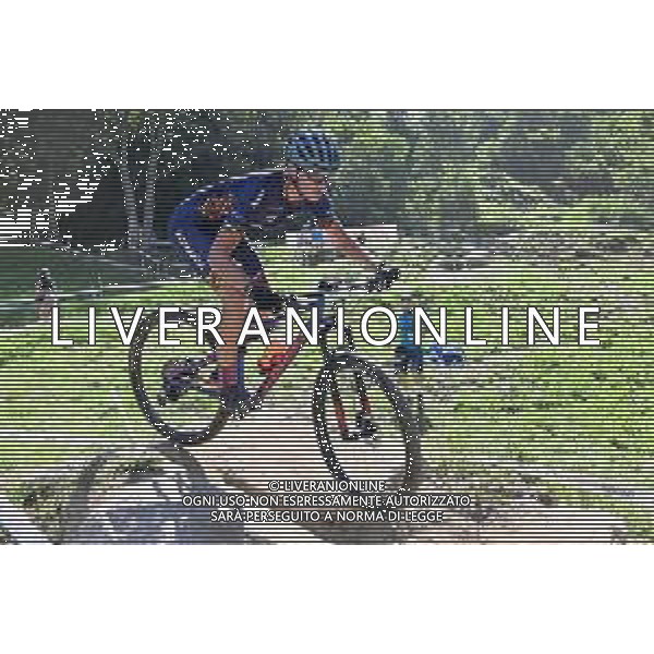 ¬© TVRG Antonio Macarescu (Romania) specialita\' Cross Country - gara maschile juniores UCI MTB World Championships 2021 Campionati del Mondo di Mountain Bike 25-29 agosto 2021 Val di Sole Daolasa di Commezzadura (TN) Centro sportivo BikeLand 26 agosto 2021 foto Roberto Garavaglia/ag. Aldo Liverani sas/ AGENZIA ALDO LIVERANI SAS