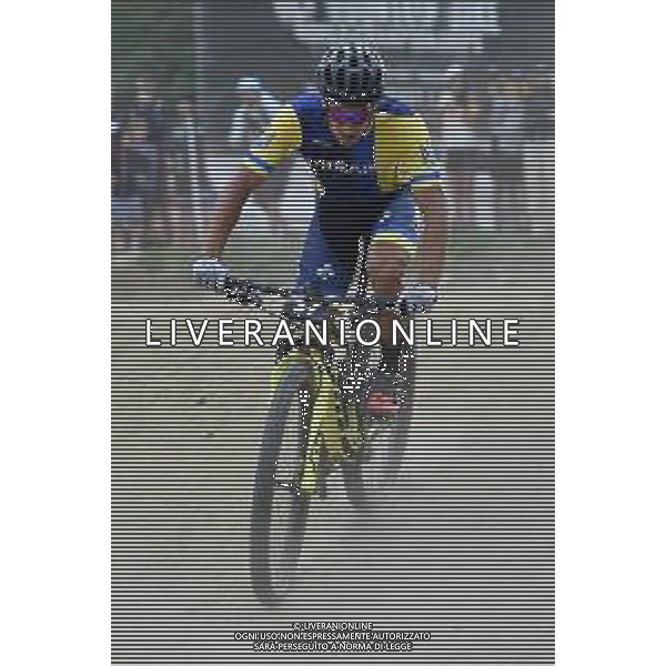 © TVRG Dmytro Titarenko (Ucraina) specialita\' Cross Country Short Track - gara maschile elite UCI MTB World Championships 2021 Campionati del Mondo di Mountain Bike 25-29 agosto 2021 Val di Sole Daolasa di Commezzadura (TN) Centro sportivo BikeLand 26 agosto 2021 foto Roberto Garavaglia/ag. Aldo Liverani sas/ AGENZIA ALDO LIVERANI SAS