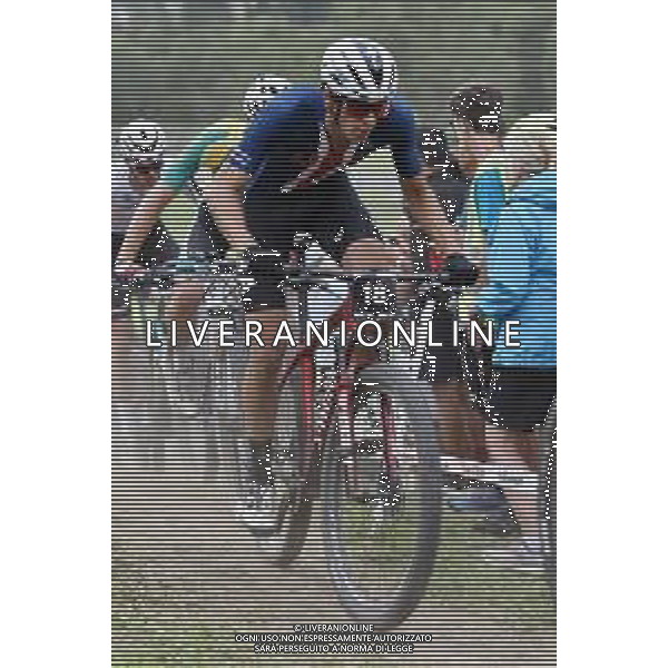 © TVRG Christopher Blevins (Stati Uniti) specialita\' Cross Country Short Track - gara maschile elite UCI MTB World Championships 2021 Campionati del Mondo di Mountain Bike 25-29 agosto 2021 Val di Sole Daolasa di Commezzadura (TN) Centro sportivo BikeLand 26 agosto 2021 foto Roberto Garavaglia/ag. Aldo Liverani sas/ AGENZIA ALDO LIVERANI SAS