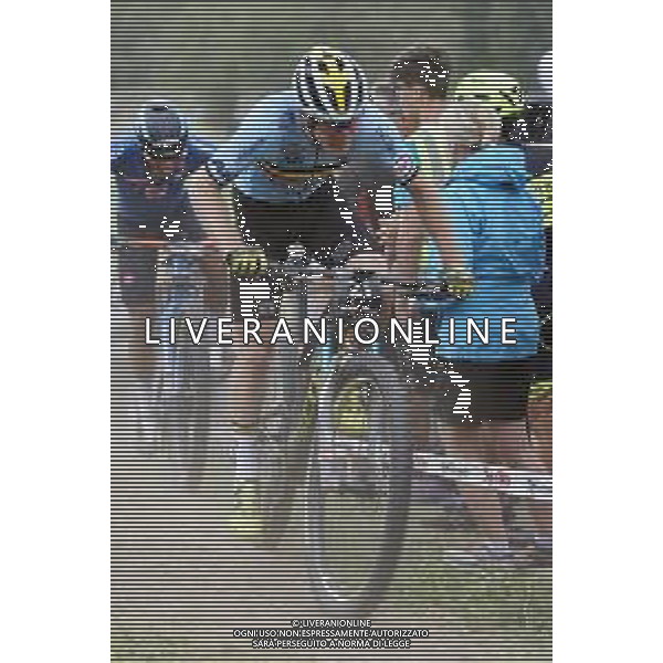 © TVRG Jens Schuermans (Belgio) specialita\' Cross Country Short Track - gara maschile elite UCI MTB World Championships 2021 Campionati del Mondo di Mountain Bike 25-29 agosto 2021 Val di Sole Daolasa di Commezzadura (TN) Centro sportivo BikeLand 26 agosto 2021 foto Roberto Garavaglia/ag. Aldo Liverani sas/ AGENZIA ALDO LIVERANI SAS