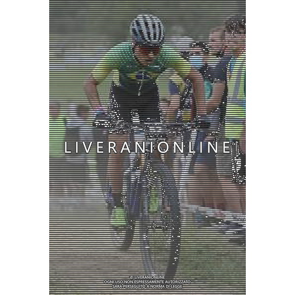 © TVRG Ulan Bastos Galinski (Brasile) specialita\' Cross Country Short Track - gara maschile elite UCI MTB World Championships 2021 Campionati del Mondo di Mountain Bike 25-29 agosto 2021 Val di Sole Daolasa di Commezzadura (TN) Centro sportivo BikeLand 26 agosto 2021 foto Roberto Garavaglia/ag. Aldo Liverani sas/ AGENZIA ALDO LIVERANI SAS