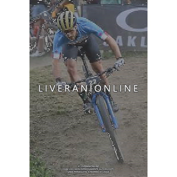 © TVRG Peter Disera (Canada) specialita\' Cross Country Short Track - gara maschile elite UCI MTB World Championships 2021 Campionati del Mondo di Mountain Bike 25-29 agosto 2021 Val di Sole Daolasa di Commezzadura (TN) Centro sportivo BikeLand 26 agosto 2021 foto Roberto Garavaglia/ag. Aldo Liverani sas/ AGENZIA ALDO LIVERANI SAS