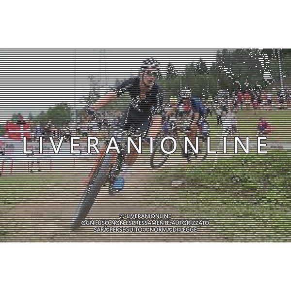 © TVRG Samuel Gaze (Nuova Zelanda) specialita\' Cross Country Short Track - gara maschile elite UCI MTB World Championships 2021 Campionati del Mondo di Mountain Bike 25-29 agosto 2021 Val di Sole Daolasa di Commezzadura (TN) Centro sportivo BikeLand 26 agosto 2021 foto Roberto Garavaglia/ag. Aldo Liverani sas/ AGENZIA ALDO LIVERANI SAS