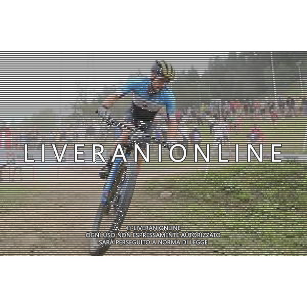 © TVRG Peter Disera (Canada) specialita\' Cross Country Short Track - gara maschile elite UCI MTB World Championships 2021 Campionati del Mondo di Mountain Bike 25-29 agosto 2021 Val di Sole Daolasa di Commezzadura (TN) Centro sportivo BikeLand 26 agosto 2021 foto Roberto Garavaglia/ag. Aldo Liverani sas/ AGENZIA ALDO LIVERANI SAS