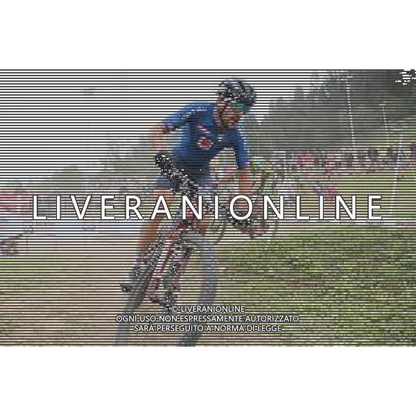 © TVRG Gerhard Kerschbaumer (Italia) specialita\' Cross Country Short Track - gara maschile elite UCI MTB World Championships 2021 Campionati del Mondo di Mountain Bike 25-29 agosto 2021 Val di Sole Daolasa di Commezzadura (TN) Centro sportivo BikeLand 26 agosto 2021 foto Roberto Garavaglia/ag. Aldo Liverani sas/ AGENZIA ALDO LIVERANI SAS