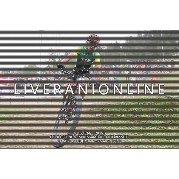 © TVRG Luiz Henrique Cocuzzi (Brasile) specialita\' Cross Country Short Track - gara maschile elite UCI MTB World Championships 2021 Campionati del Mondo di Mountain Bike 25-29 agosto 2021 Val di Sole Daolasa di Commezzadura (TN) Centro sportivo BikeLand 26 agosto 2021 foto Roberto Garavaglia/ag. Aldo Liverani sas/ AGENZIA ALDO LIVERANI SAS
