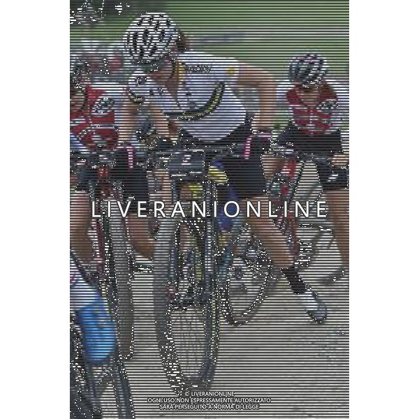 © TVRG Rebecca McConnell (Australia) specialita\' Cross Country Short Track - gara femminile elite UCI MTB World Championships 2021 Campionati del Mondo di Mountain Bike 25-29 agosto 2021 Val di Sole Daolasa di Commezzadura (TN) Centro sportivo BikeLand 26 agosto 2021 foto Roberto Garavaglia/ag. Aldo Liverani sas/ AGENZIA ALDO LIVERANI SAS