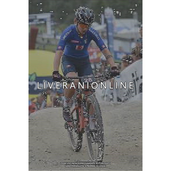 © TVRG Greta Seiwald (Italia) specialita\' Cross Country Short Track - gara femminile elite UCI MTB World Championships 2021 Campionati del Mondo di Mountain Bike 25-29 agosto 2021 Val di Sole Daolasa di Commezzadura (TN) Centro sportivo BikeLand 26 agosto 2021 foto Roberto Garavaglia/ag. Aldo Liverani sas/ AGENZIA ALDO LIVERANI SAS