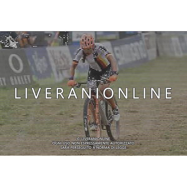 © TVRG Elisabeth Brandau (Germania) specialita\' Cross Country Short Track - gara femminile elite UCI MTB World Championships 2021 Campionati del Mondo di Mountain Bike 25-29 agosto 2021 Val di Sole Daolasa di Commezzadura (TN) Centro sportivo BikeLand 26 agosto 2021 foto Roberto Garavaglia/ag. Aldo Liverani sas/ AGENZIA ALDO LIVERANI SAS