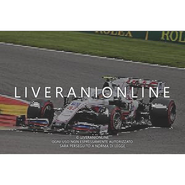 Mick Schumacher (GER) Haas VF-21. 27.08.2021. Formula 1 World Championship, Rd 12, Belgian Grand Prix, Spa Francorchamps, Belgium, Practice Day. - www.xpbimages.com, EMail: requests@xpbimages.com © Copyright: Batchelor / XPB Images/ AGENZIA ALDO LIVERANI SAS - ITALY ONLY EDITORIAL USE ONLY