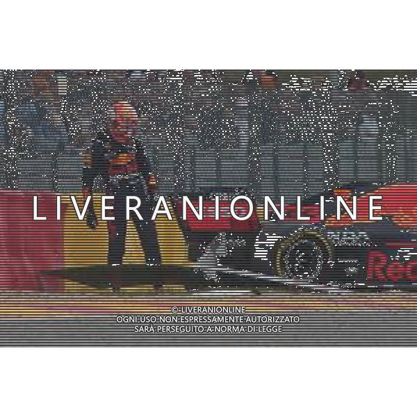 Max Verstappen (NLD) Red Bull Racing RB16B crashed during FP2. 27.08.2021. Formula 1 World Championship, Rd 12, Belgian Grand Prix, Spa Francorchamps, Belgium, Practice Day. - www.xpbimages.com, EMail: requests@xpbimages.com © Copyright: XPB Images/ AGENZIA ALDO LIVERANI SAS - ITALY ONLY EDITORIAL USE ONLY