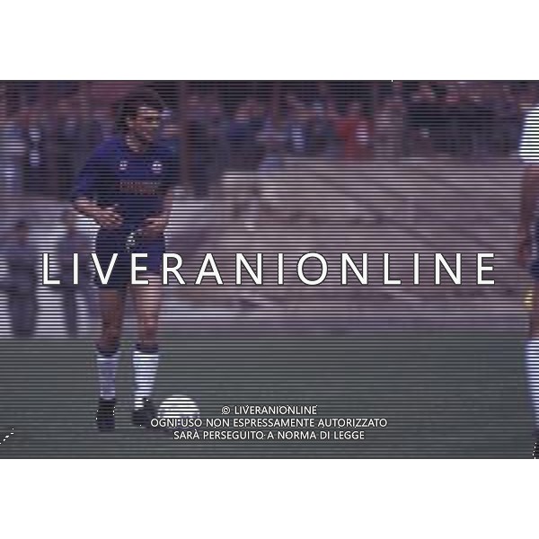 RETROSPETTIVA ROBERTO BOSCO CALCIATORE NELLA FOTO ROBERTO BOSCO CON LA MAGLIA DELLA FIORENTINA CALCIO AG ALDO LIVERANI SAS